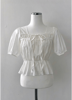 FRILL  BLOUSE ( 3 COLORS )