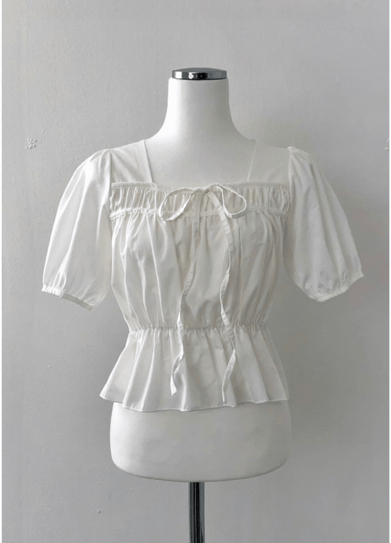 FRILL  BLOUSE ( 3 COLORS )