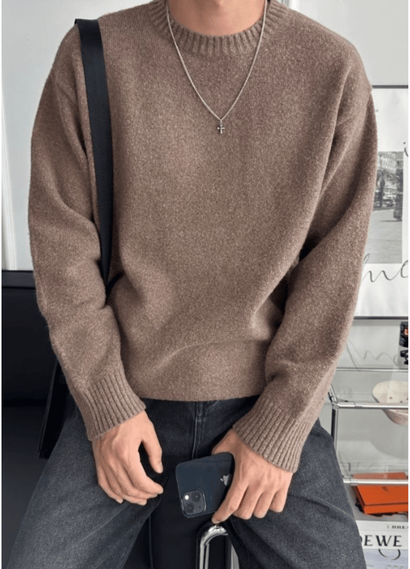 SOFT WOOL BLEND KNIT ( 4 COLORS )