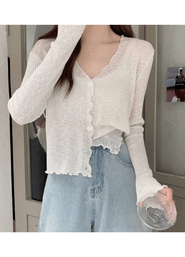 STRING SUMMER CARDIGAN ( 3 COLORS )