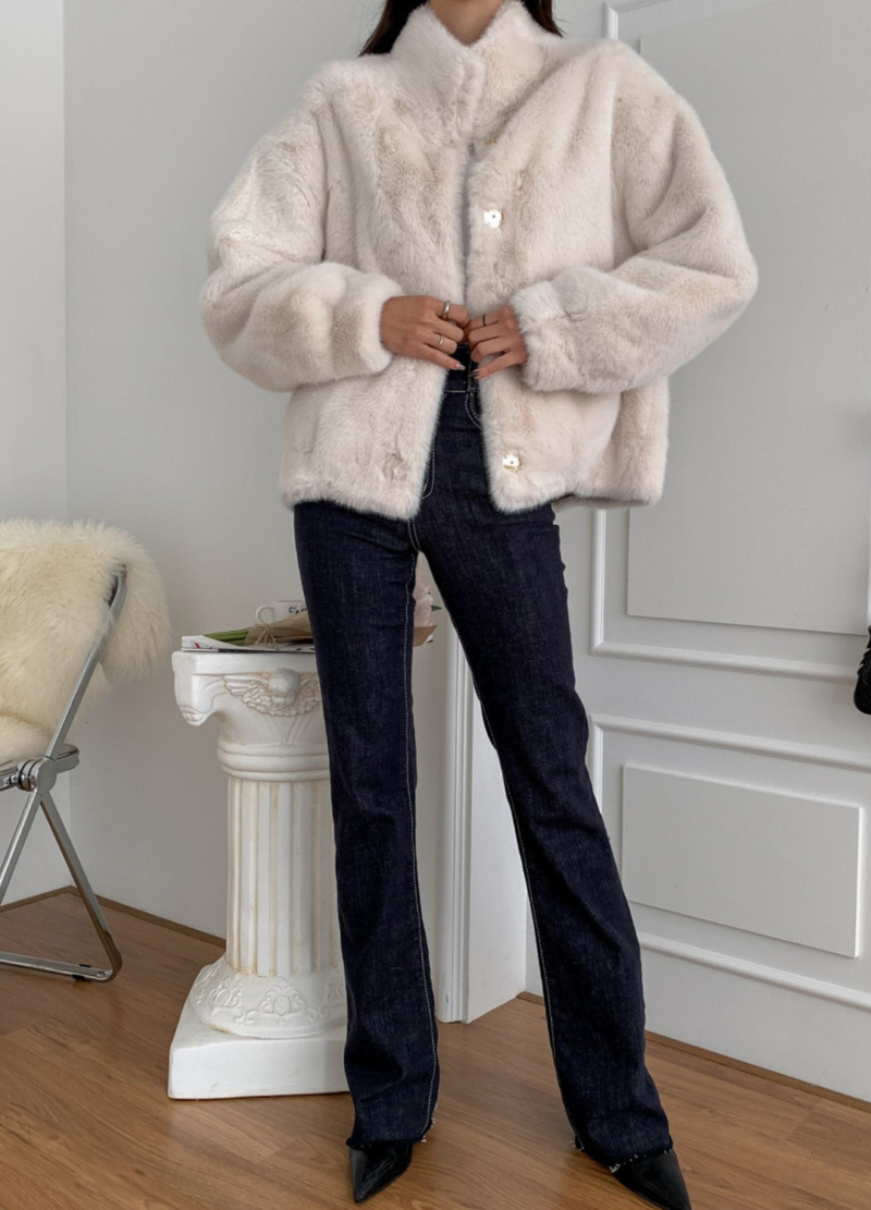 HIGHNECK FUR JACKET