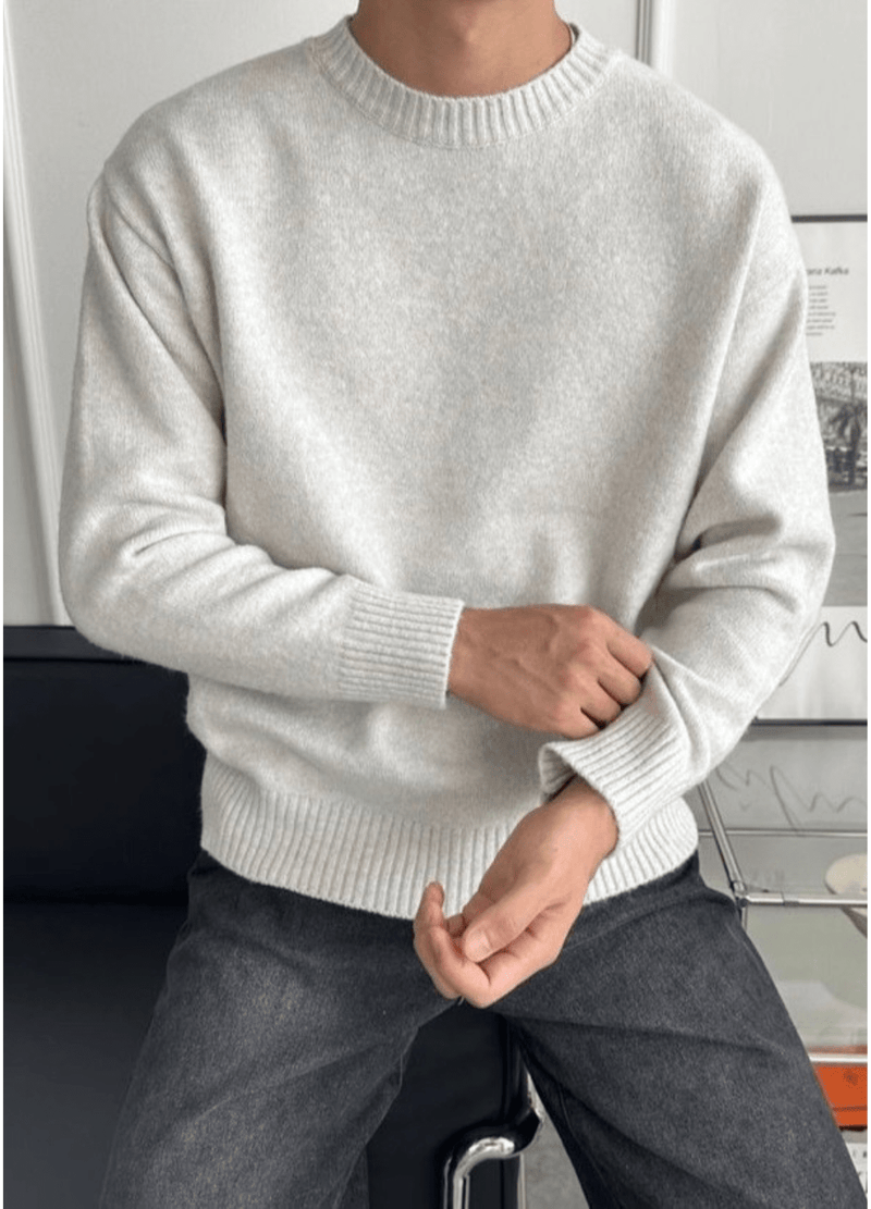 SOFT WOOL BLEND KNIT ( 4 COLORS )