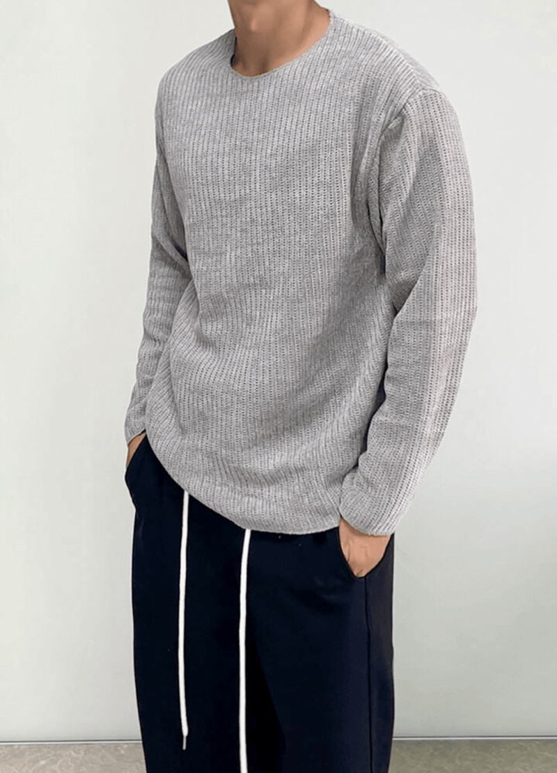 LIGHT WEIGHT WOVEN KNIT ( 2 COLORS )