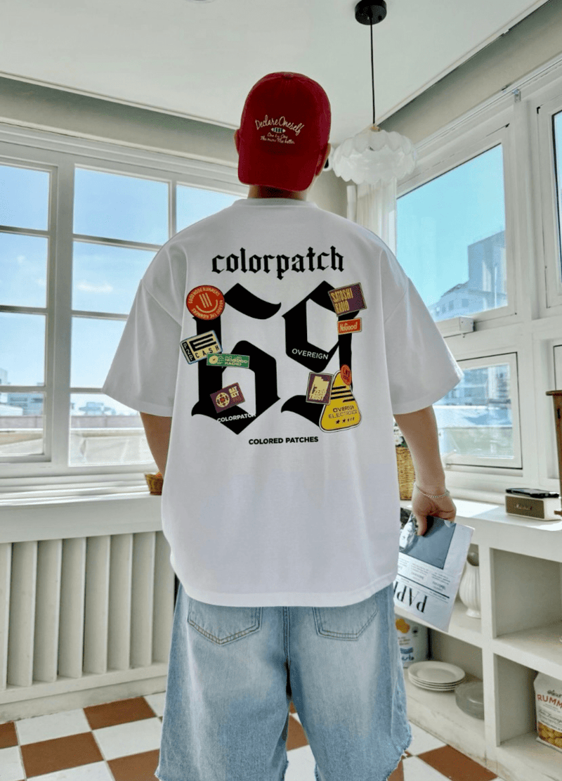 COLOR PATCH T-SHIRTS ( 3 COLORS )