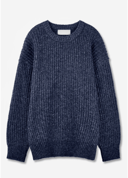 TWO-TONE HACCI SWEATER ( 2 COLORS )