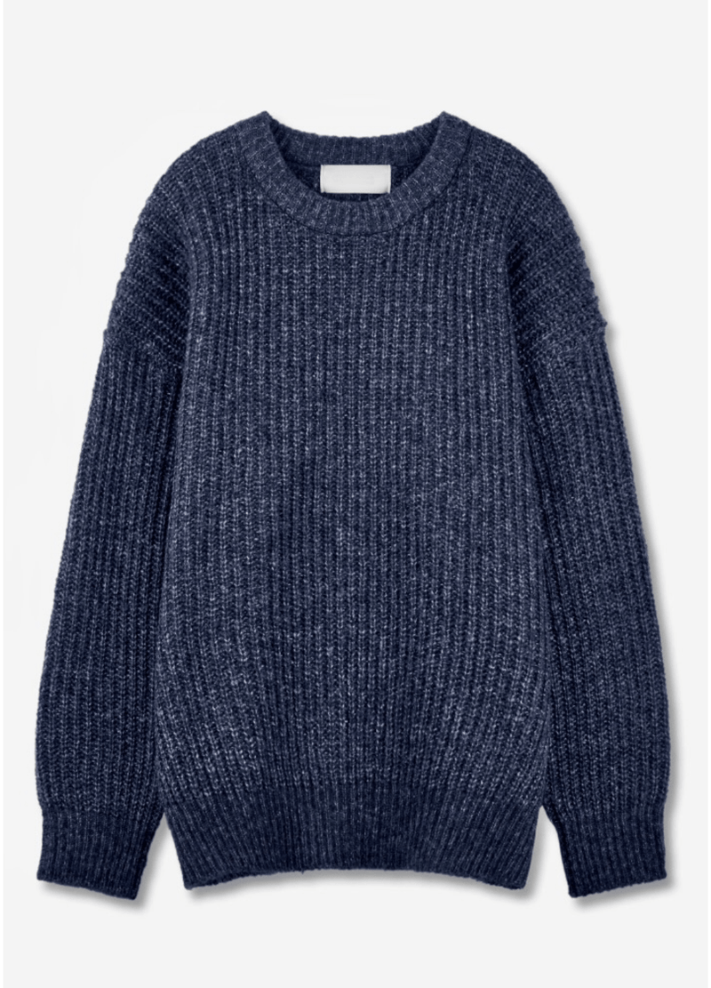 TWO-TONE HACCI SWEATER ( 2 COLORS )