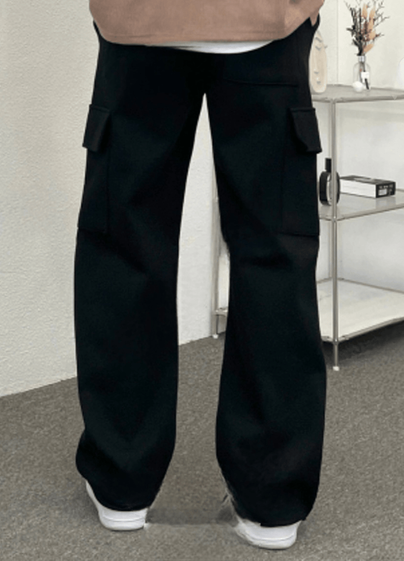 WIDE STRING CARGO PANTS ( 2 COLORS )