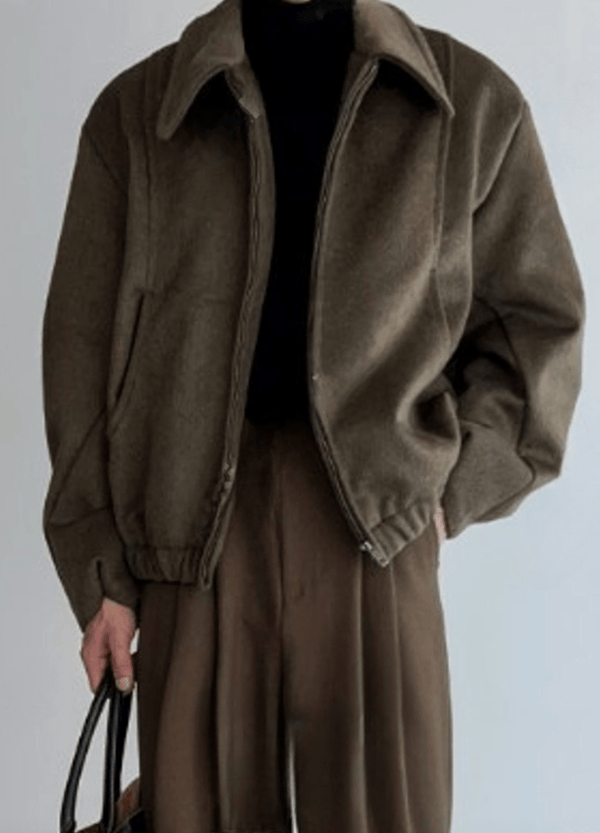 ALPHAKA WOOL BLOW JACKET ( 2 COLORS )