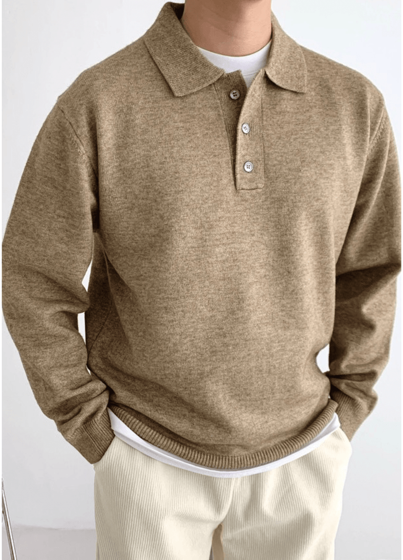 BASIC COLLAR KNIT ( 4 COLORS )