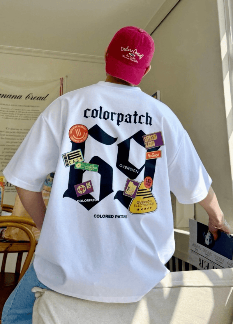 COLOR PATCH T-SHIRTS ( 3 COLORS )