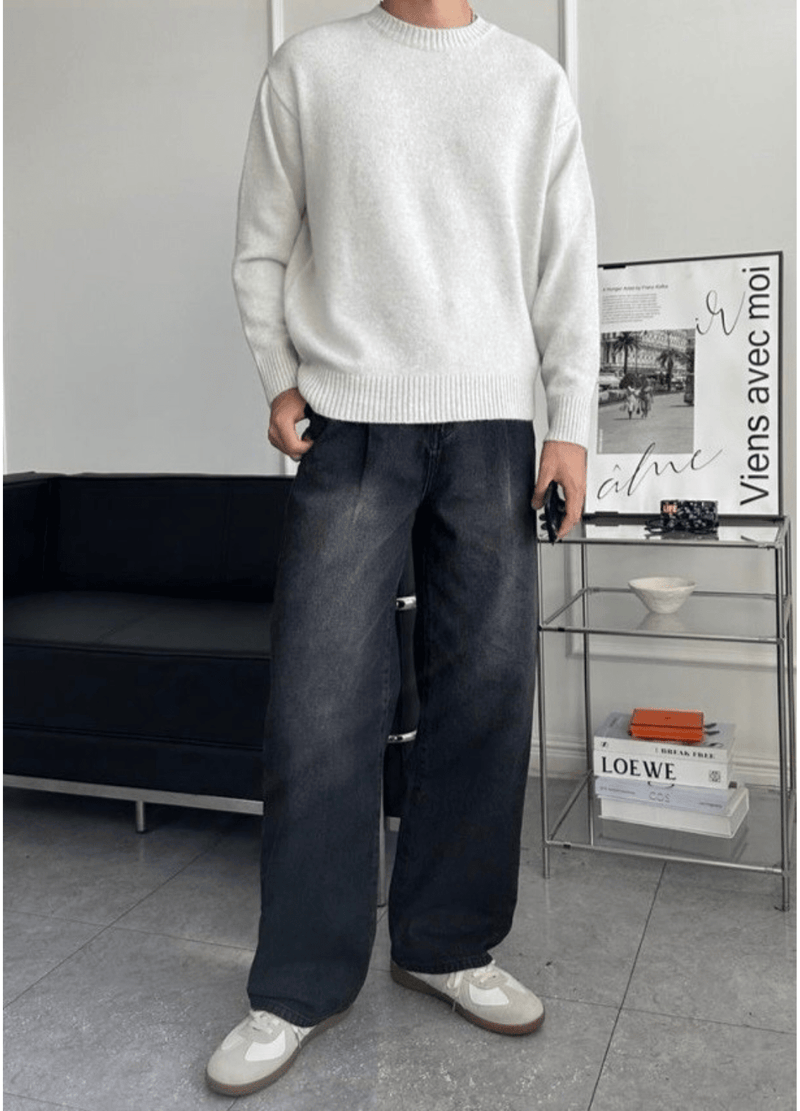 SOFT WOOL BLEND KNIT ( 4 COLORS )