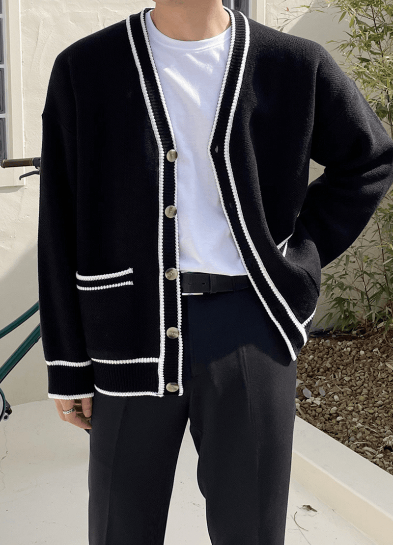 POINT COLOR CARDIGAN