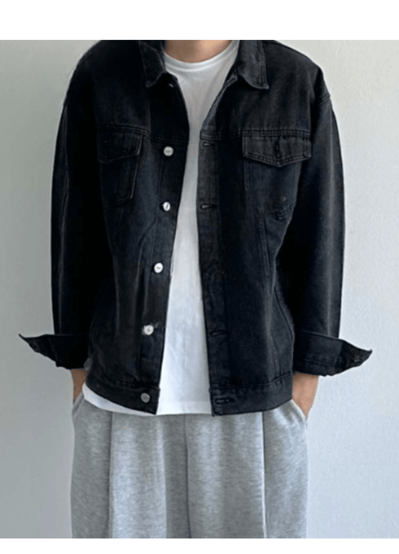 DENIM WASHING JACKET ( 2 COLORS )