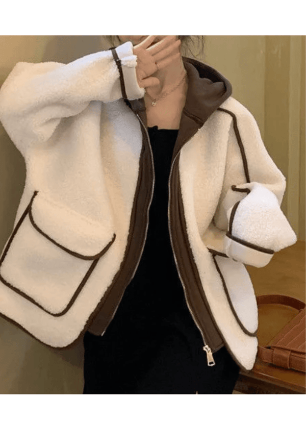 FLEECED LINED HOODIE ( 2 COLORS )