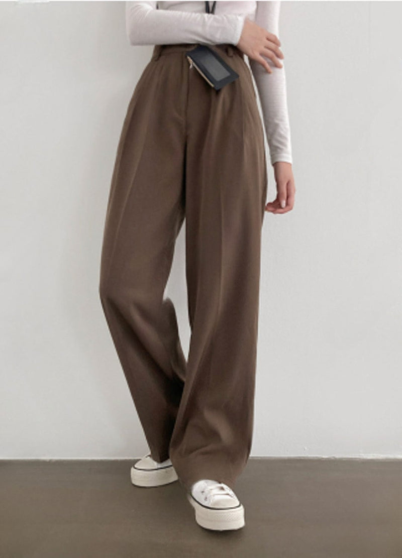 F/W WIDE-FIT SLACKS ( 2 COLORS )