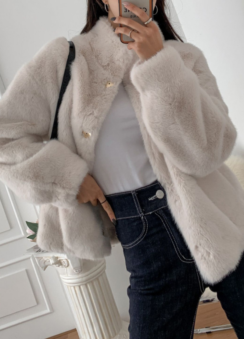 HIGHNECK FUR JACKET