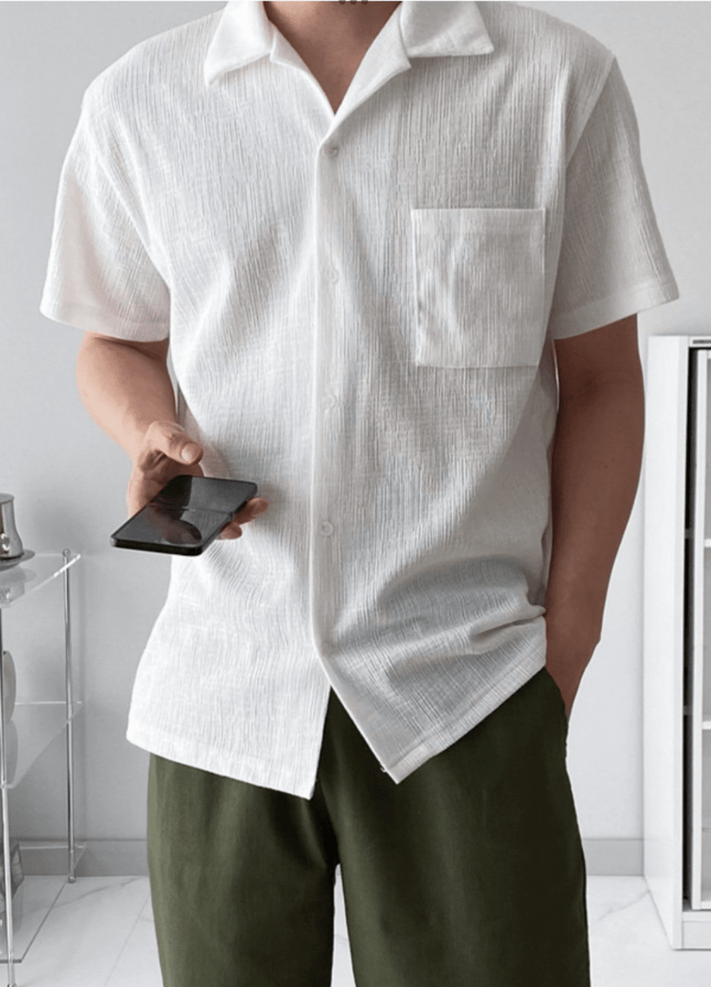 SOFT SHORTSLEEVED SHIRTS ( 2 COLORS )