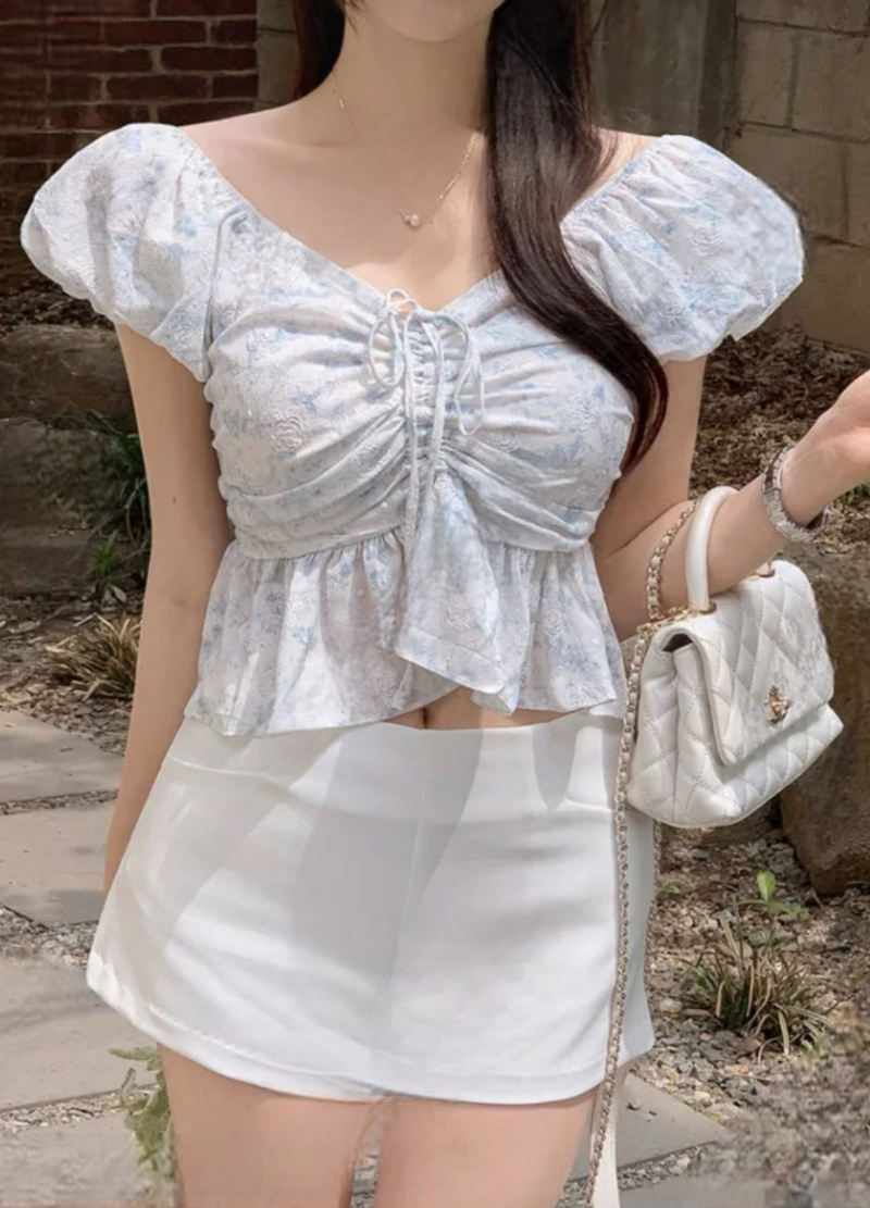 FL OFF-SHOULDER BLOUSE ( 2 COLORS )