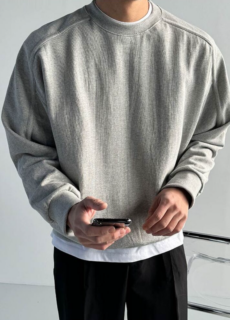 TRACKLINE OVERFIT SWEATSHIRT ( 3 COLORS )