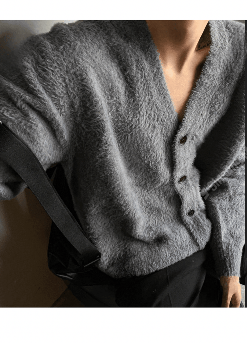 MOHAIR ANGORA CARDIGANS ( 2 COLORS )