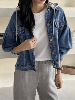 HOODIE DENIM JACKET