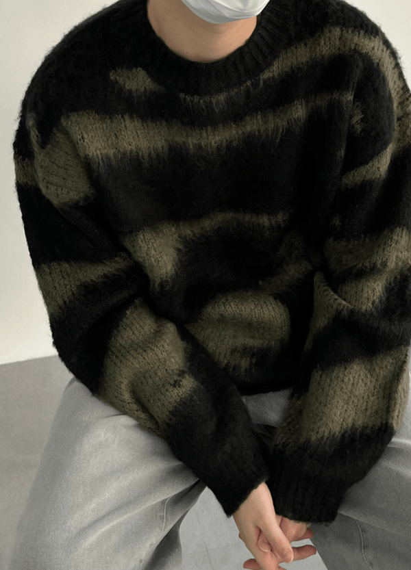 MOHAIR ZEBRA KNIT ( 2 COLORS )