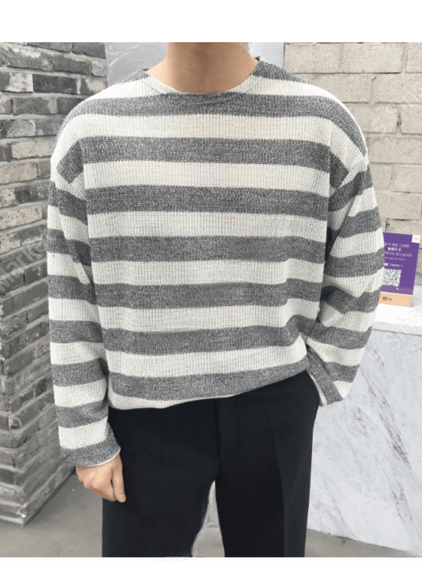 STRIPED PATTERNED LONG SLEEVE ( 2 COLORS )