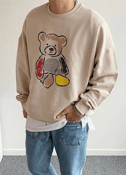 COLORING BEAR SWEATSHIRT ( 2 COLORS )