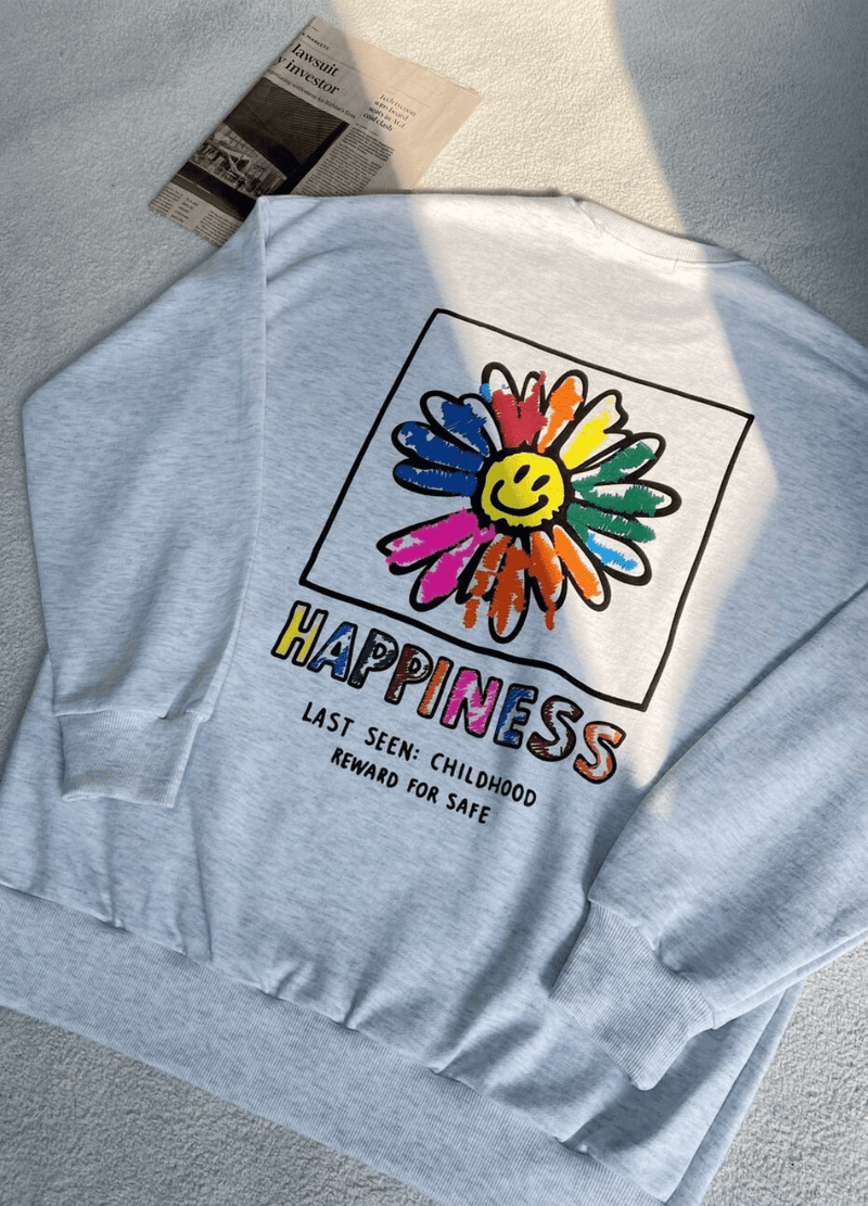 HAPPINESS SWEATSHIRT ( 2 COLORS )