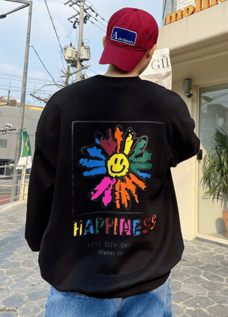 HAPPINESS SWEATSHIRT ( 2 COLORS )