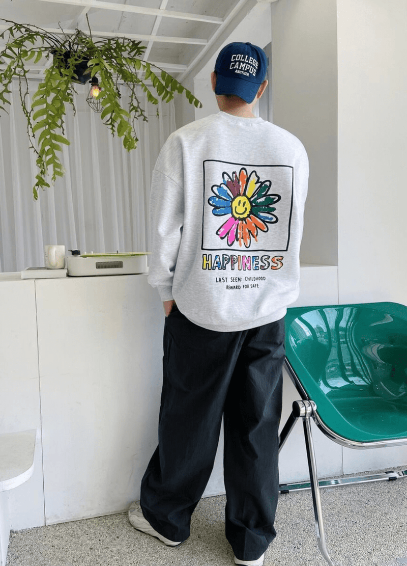 HAPPINESS SWEATSHIRT ( 2 COLORS )