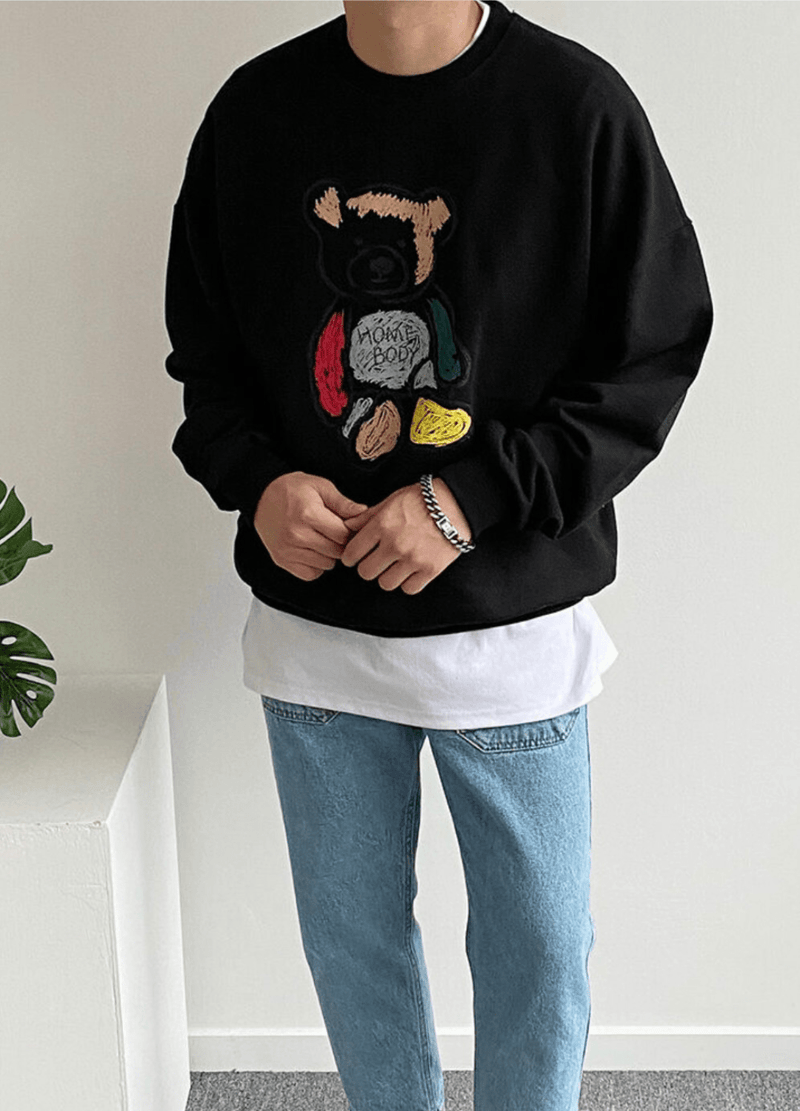 COLORING BEAR SWEATSHIRT ( 2 COLORS )