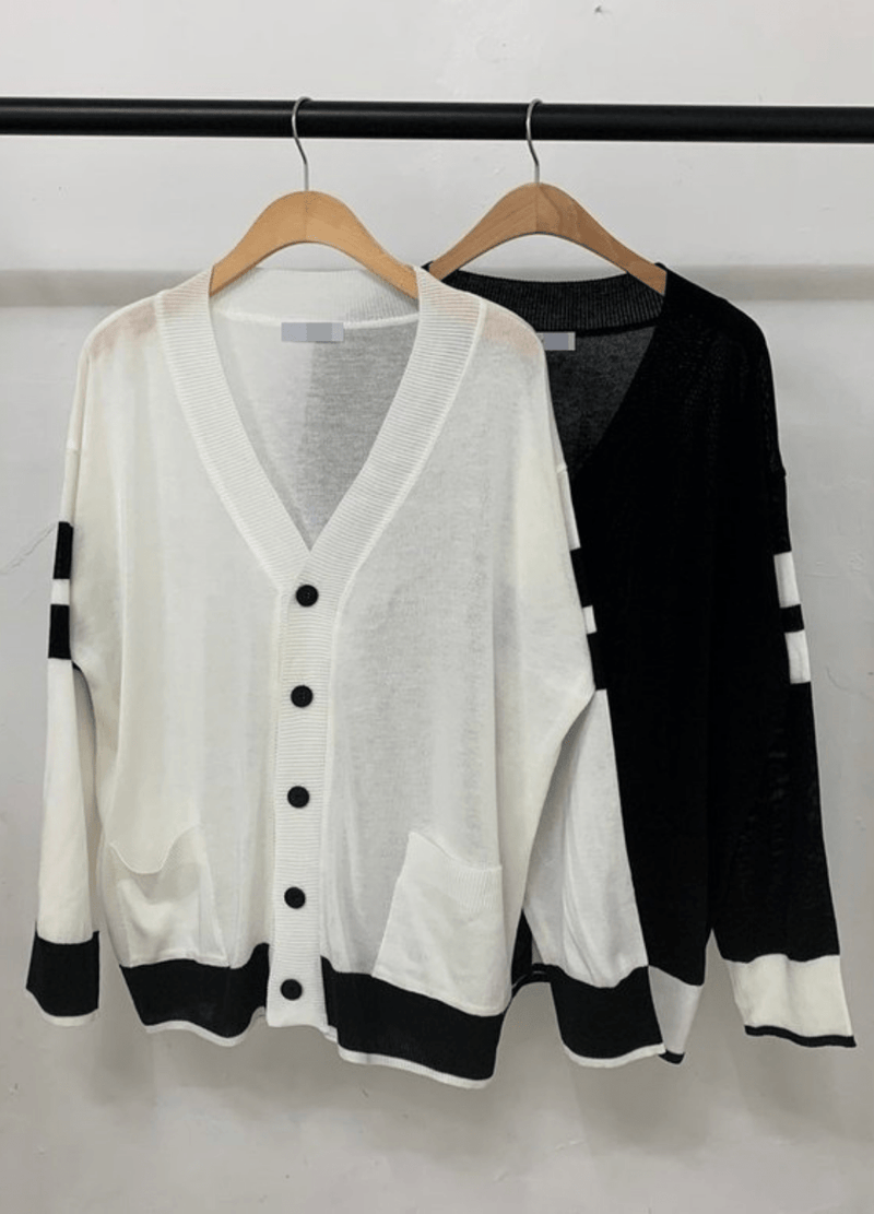 ONE STRIPE CARDIGANS  ( 2 colors ) #O