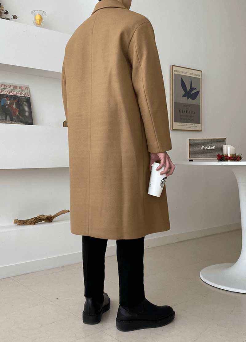 WOOL DOUBLE OVER COAT #O