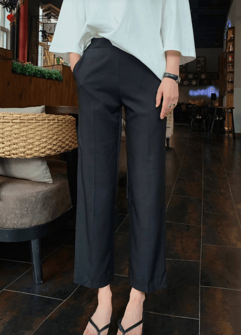 BASIC BANDING SLACKS ( 3 COLORS )