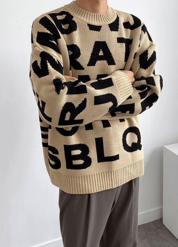 ALPHABET KNIT ( 2 colors )