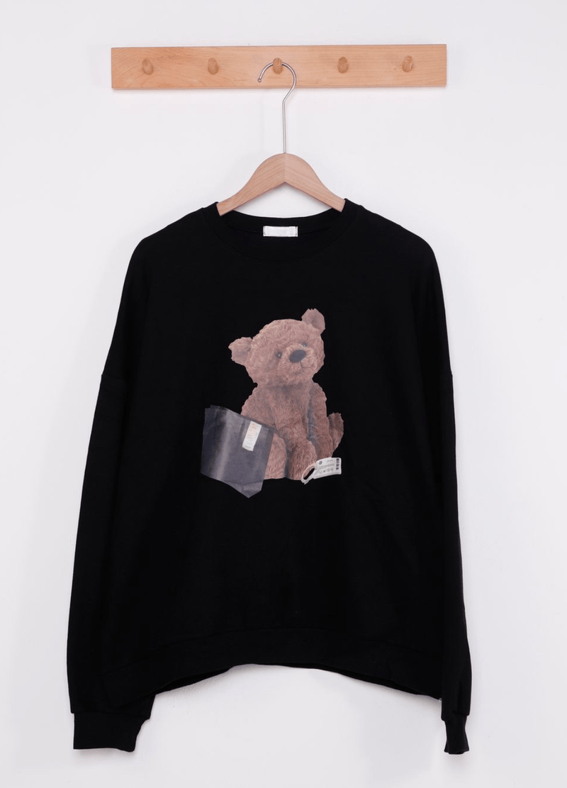 BEAR FLEECE-LINED SWEATSHIRTS( 2 COLORS )