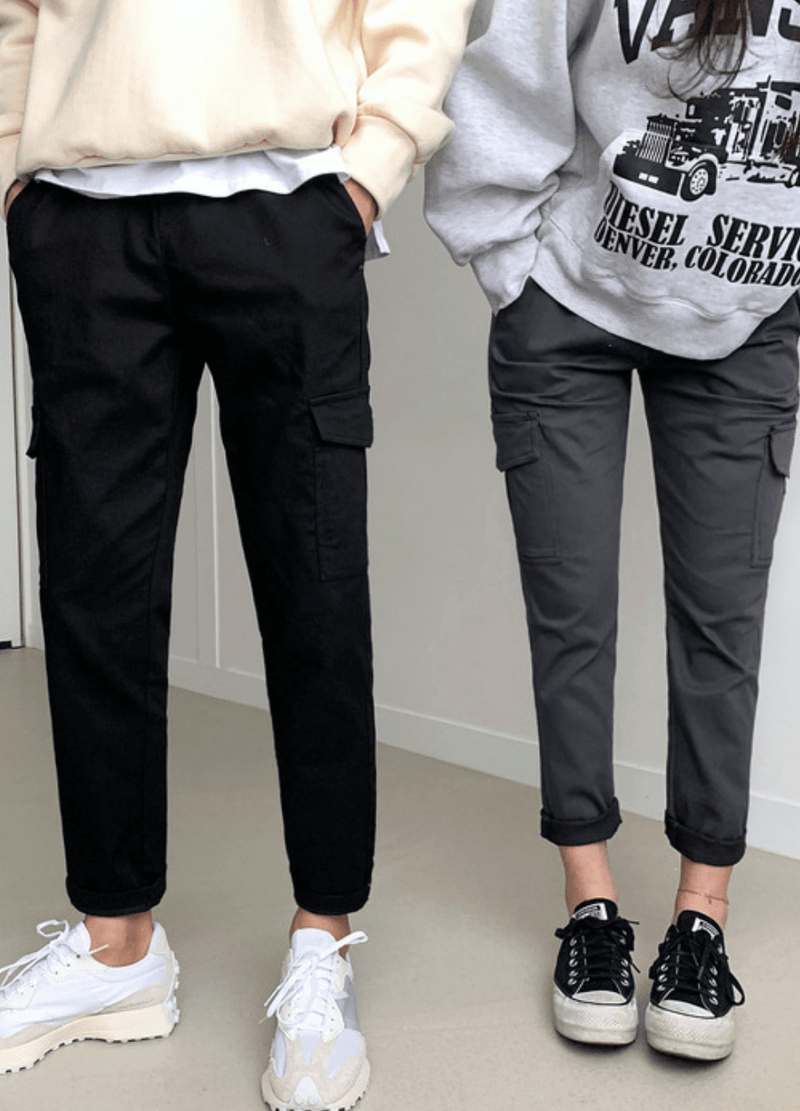 UNISEX COTTON SPANDEX CARGO PANTS ( 3 COLORS ) #O