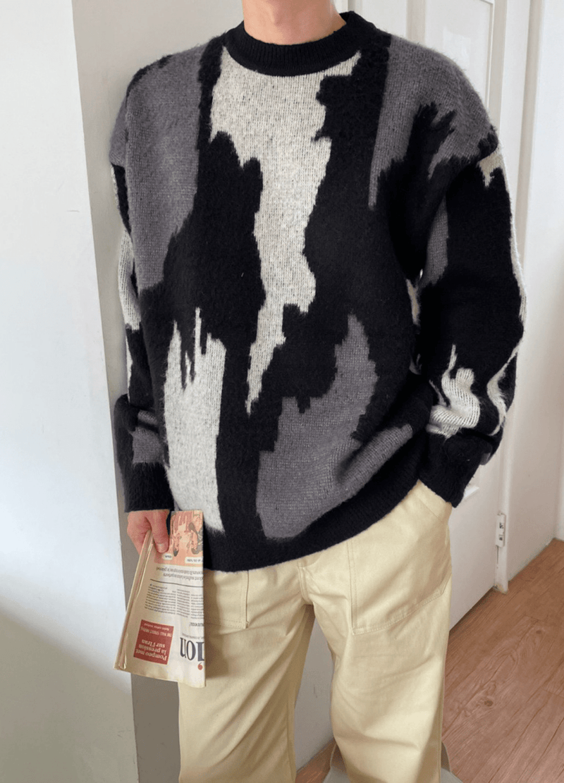 CAMOUFLAGE SWEATER ( 2colors ) #O