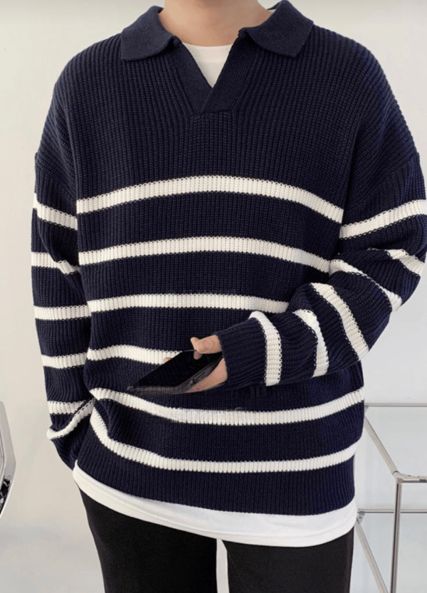 CARA STRIPED SWEATER ( 2 colors )