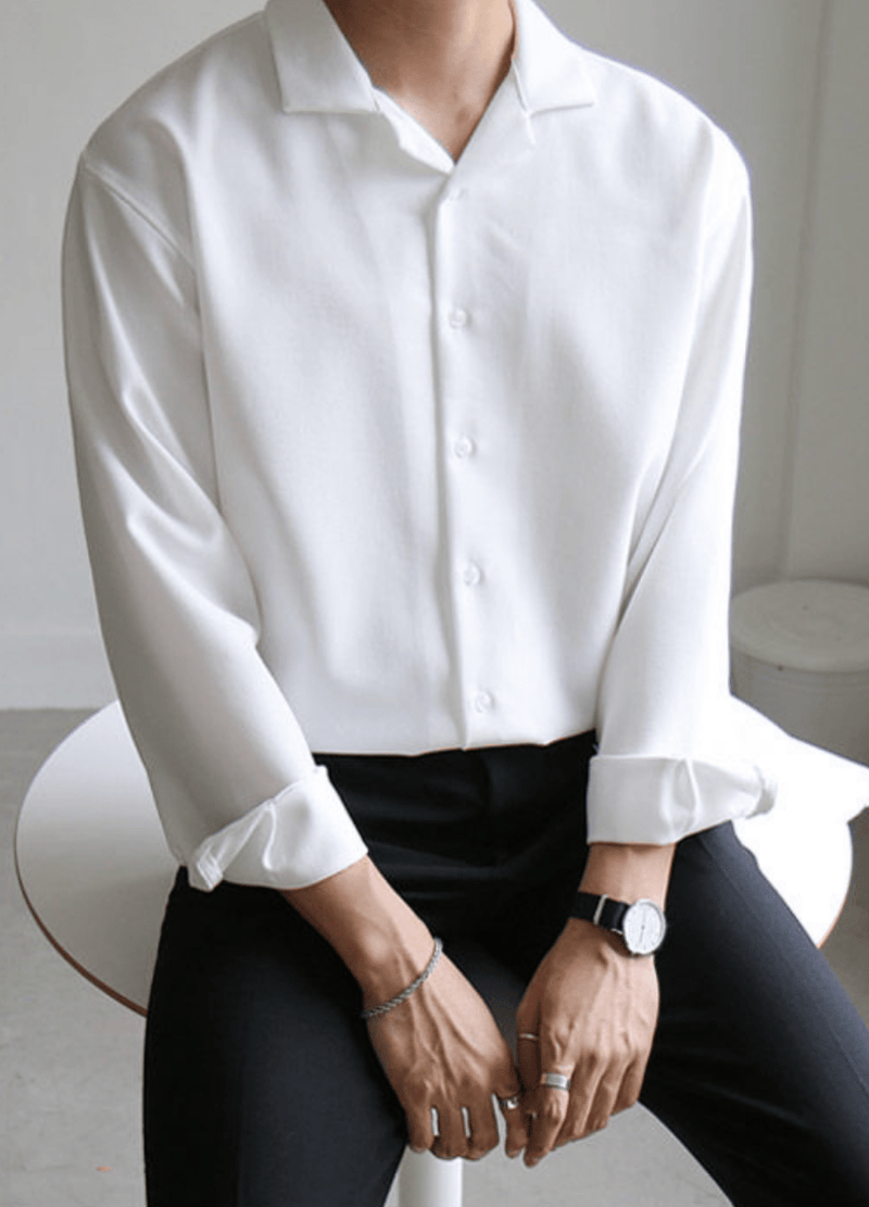 MINIMAL SIMPLE SHIRT ( 4 colors ) #O