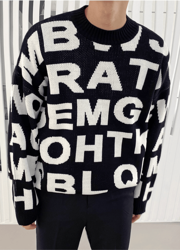 ALPHABET KNIT ( 2 colors )