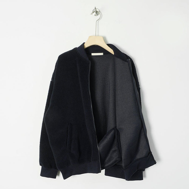 SIMPLE OVERSIZED FLEECED JACKET