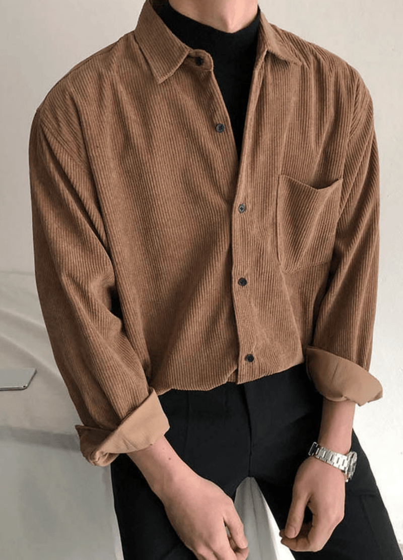 GOLDEN CODUROY SHIRT ( 2 colors )#O