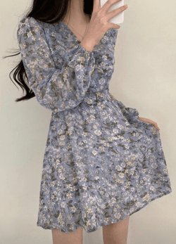 FLORAL MINI ONE-PIECE ( 2 COLORS )