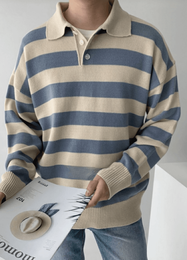 STRIPED CARA SWEATER