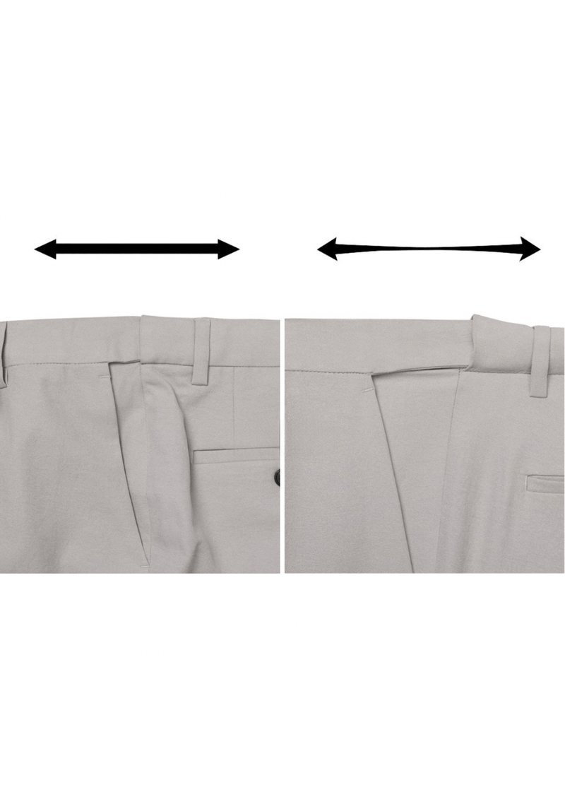 NEW COOl-MAX HIDDEN BANDING WIDE SLACKS ( 2 COLORS )