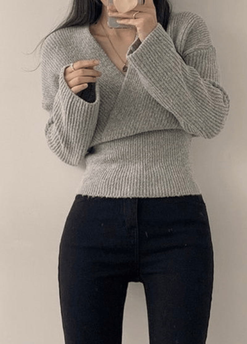 DIAGONAL SWEATER ( 3 COLORS )