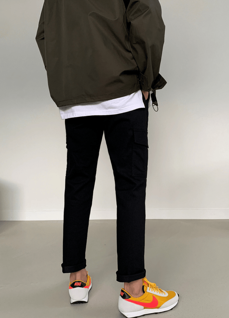 UNISEX COTTON SPANDEX CARGO PANTS ( 3 COLORS ) #O