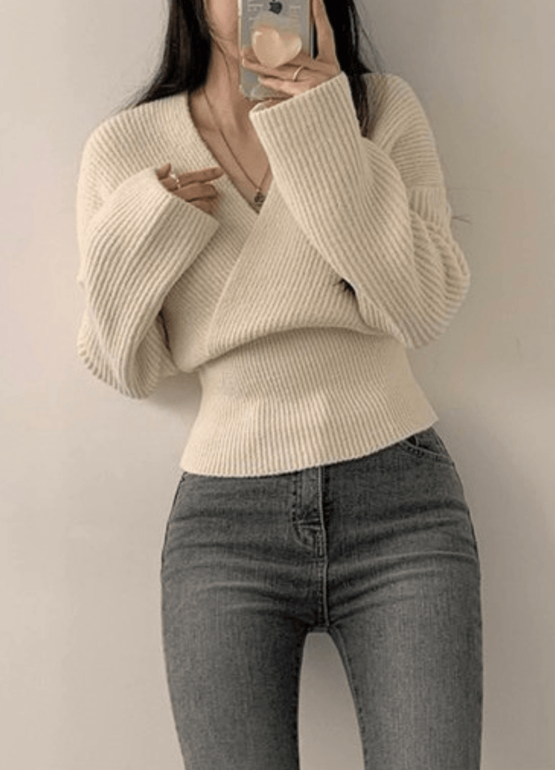 DIAGONAL SWEATER ( 3 COLORS )